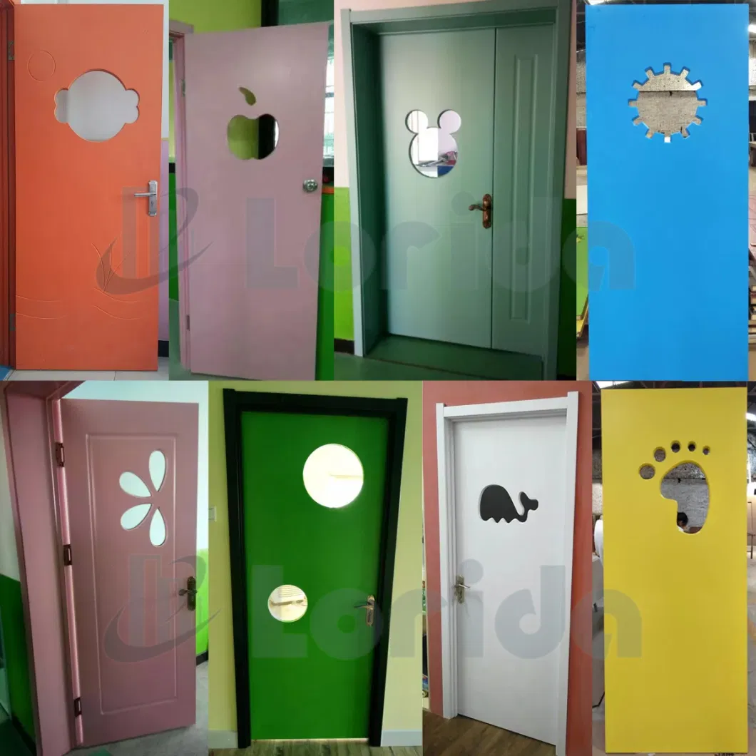 School Glass Wood Door Children Hospital Wooden Entry Room Doors