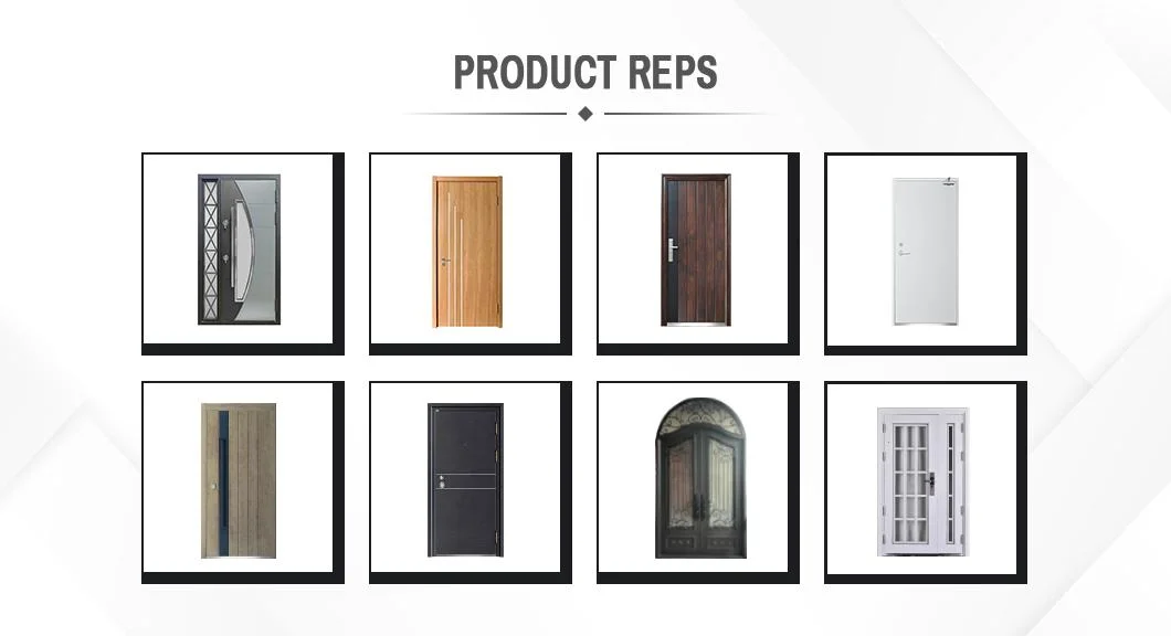 Wood Color PVC Coated Steel Door