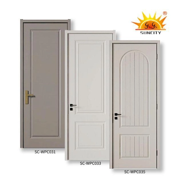 China Factory Price High Quality Doorable Wooden Door PVC Door Bathroom Interior WPC Door