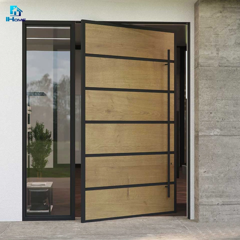 Beautifully Handmade Good Price Entrance Front Door Pivot Modern Style Custom Size