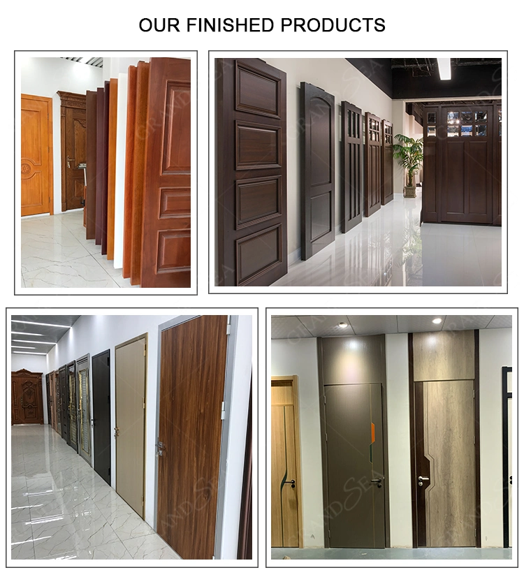 New Interior Room Waterproof Door Solid Glass Wooden Doors Wooden Door Frames Designs