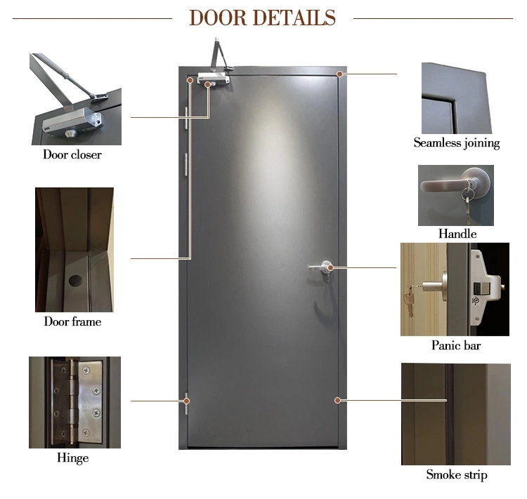 Internal Room Steel Sliding Wooden Patio Glass Shutter Door