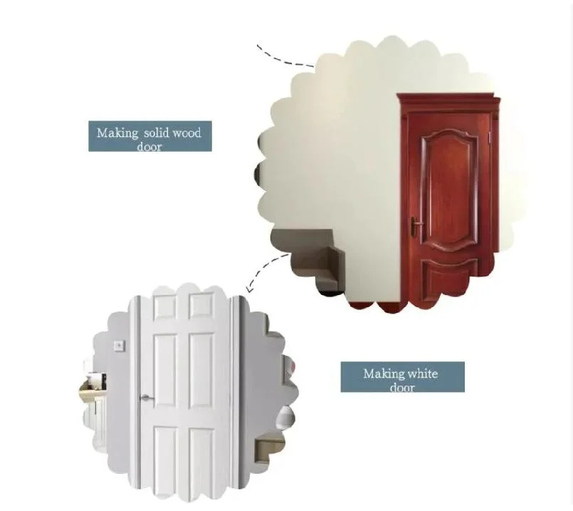 Solid Wooden Door MDF Security Door for Interior Door
