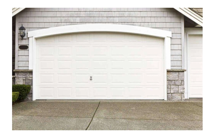 Modern Commercial Full View Light Grey Galvanized Steel Overhead Sectional Garage Doors