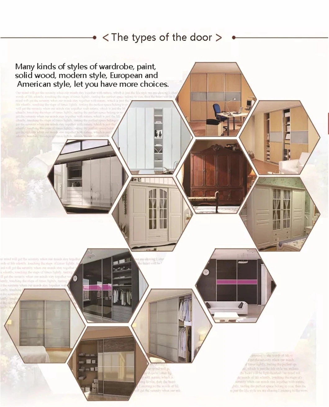 Modern Home Bedroom Wood Furniture MDF Sliding Door Clothes Storage Walk in Wardrobe