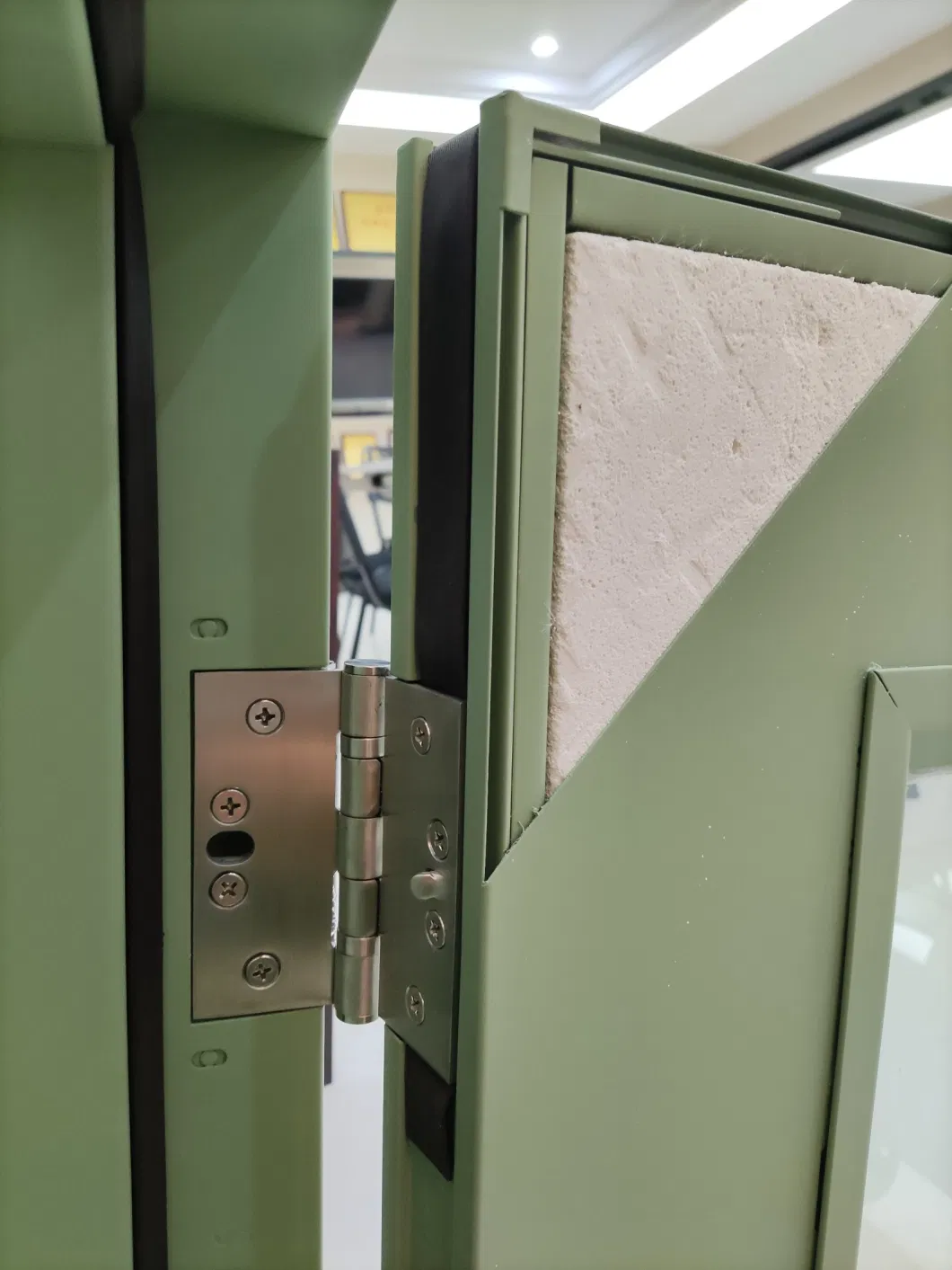 External Fire Rated Front Entry Door 120 Minutes Fire Single Leaf and Double Leaves Flush Steel Doors