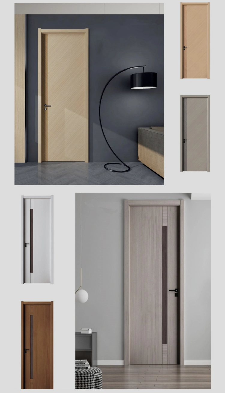 Cheap Internal Interior Bedroom Apartment Wooden Panel Design Door