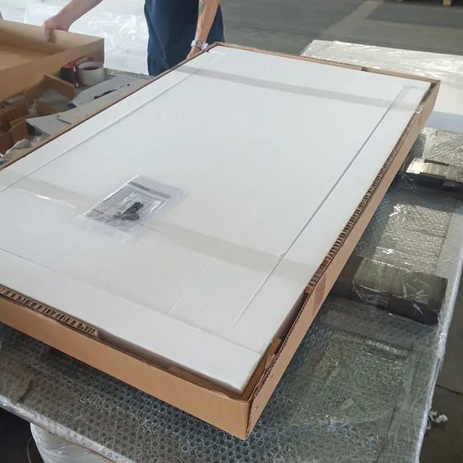 Knockdown Paneled Metal Glass Concorde Barn Door with Hardware