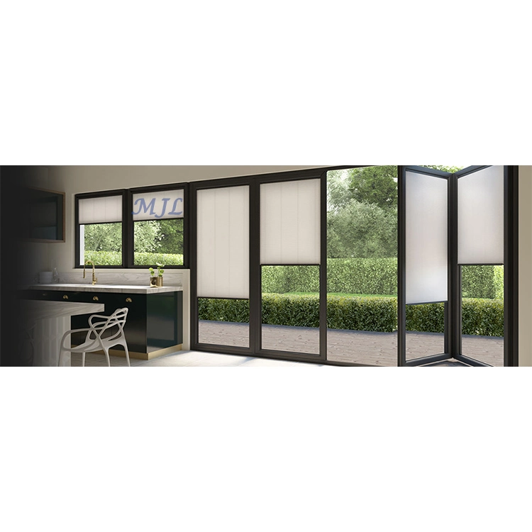External New Design Metal Glass Bi Fold Screen Aluminum Folding Glass Door Prices