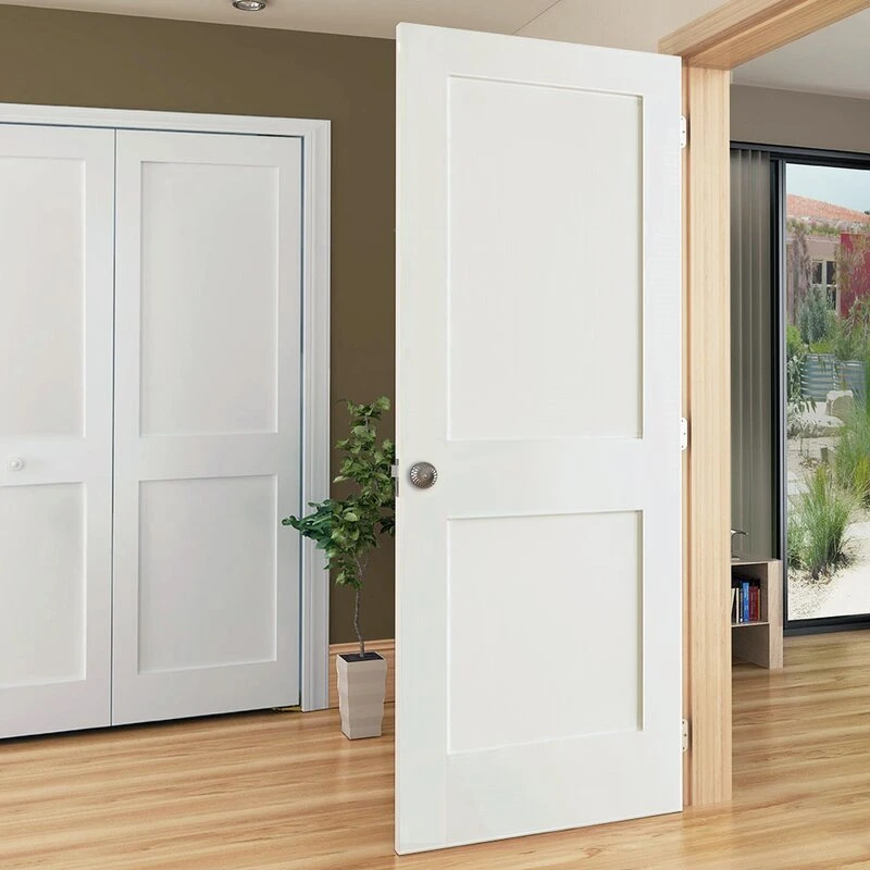 24" X 80" Paneled Solid Wood Painted Shaker Standard Door