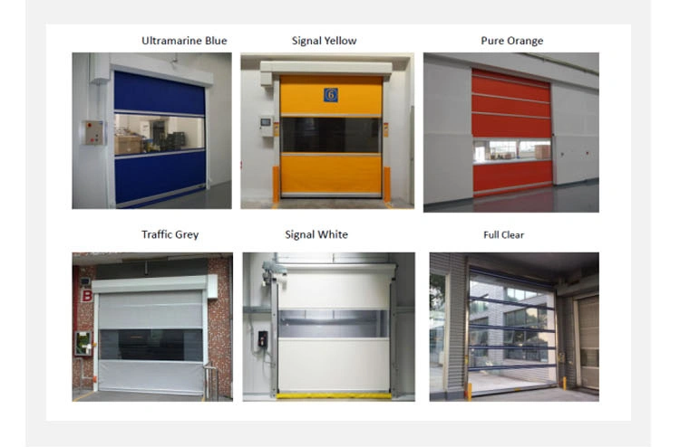 Industrial Automatic Thermal Insulated PVC Fabric Freezer Room High Speed Overhead Rolling Rapid Roll up Fast Acting Roller Shutter Doors for Cold Storage