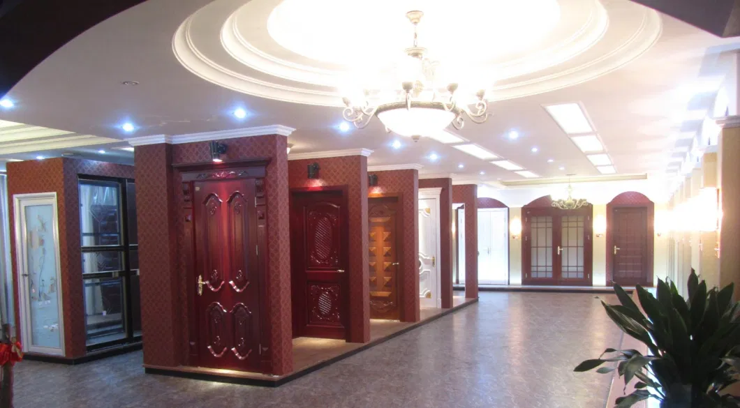 2023 Factory Wholesale Cheap Internal Lobby Entrance White Doors Front Wooden Double Glass Door for Main House