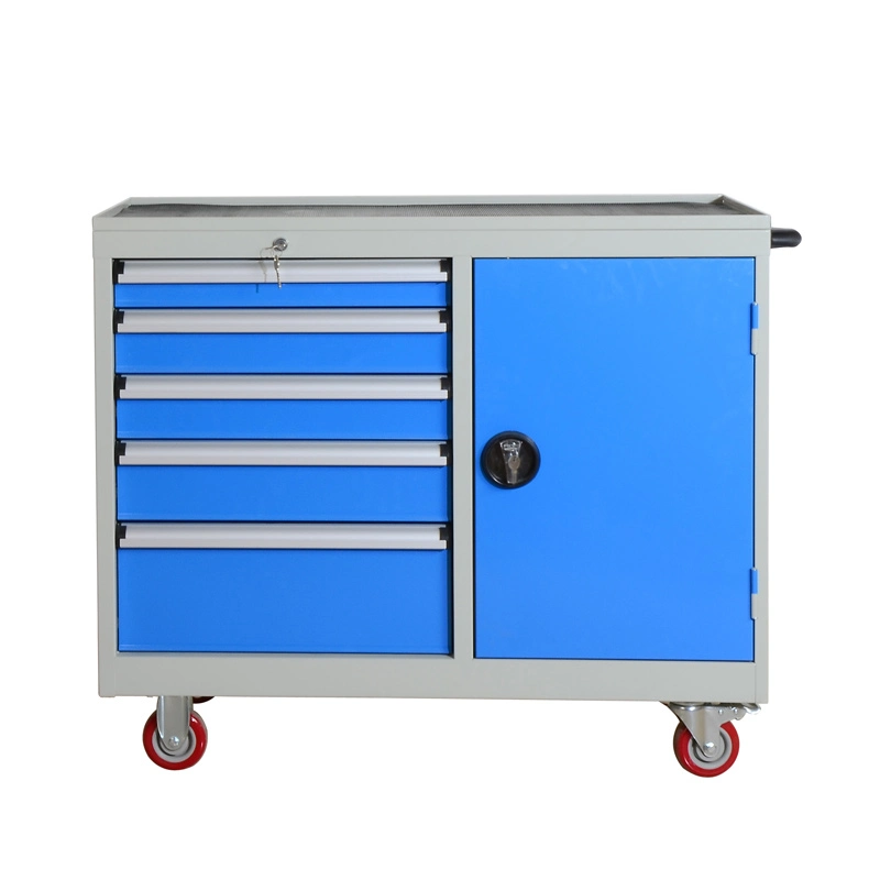Metal Tool Storage Cabinet - Multifunctional Garage Storage Closet with Doors for Garage, Warehouse, Workshop, Adjustable Shelf