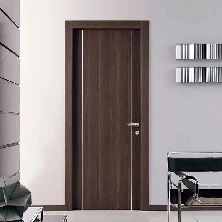 China Factory Price House Interior Room Solid Wood Internal Bedroom Wooden HDF Door