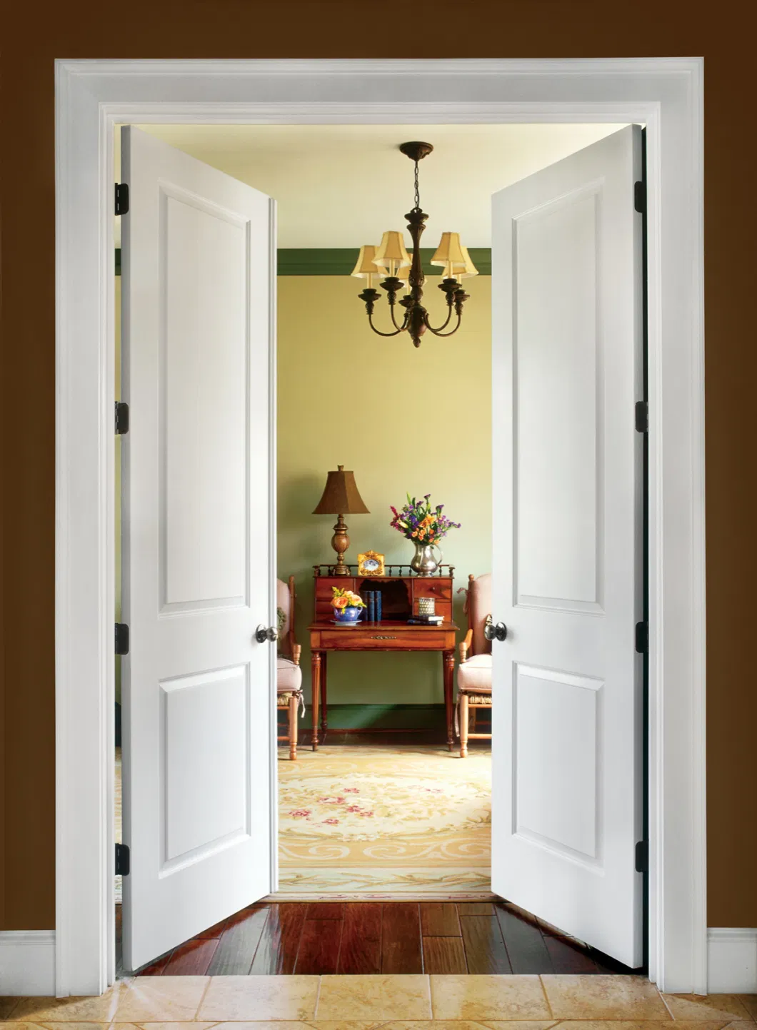 Prima Cheap Custom Composite Teak Modern Plywood Main Internal Room Flush Panel Fire Rated MDF Timber WPC Solid Interior Hard PVC Wooden Door