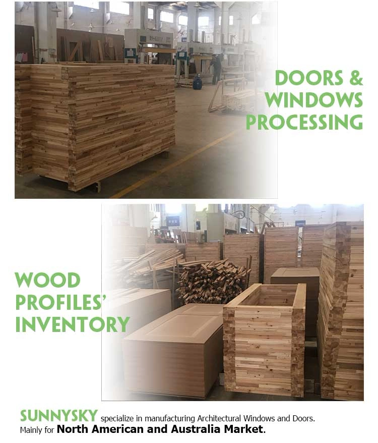 Modern Style External Install Glass Solid Wood Single Wooden Designs Door
