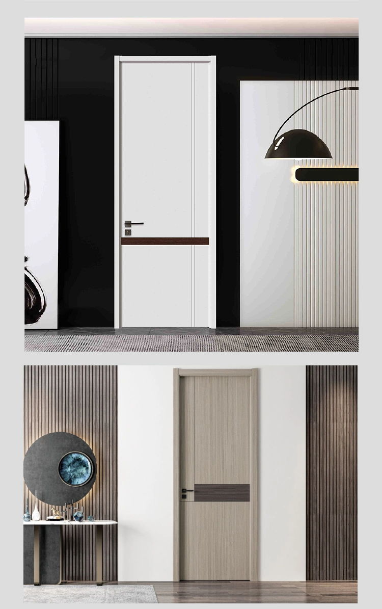 Cheap Internal Interior Bedroom Apartment Wooden Panel Design Door