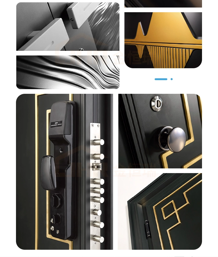 Art Glass Door Design Classical Wooden Entrance Doors Energy-Saving Door