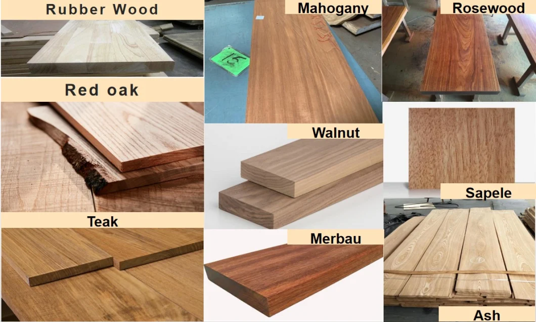 Prima Customized Entrance Door Safety Solid Oak Rubber Wood Door