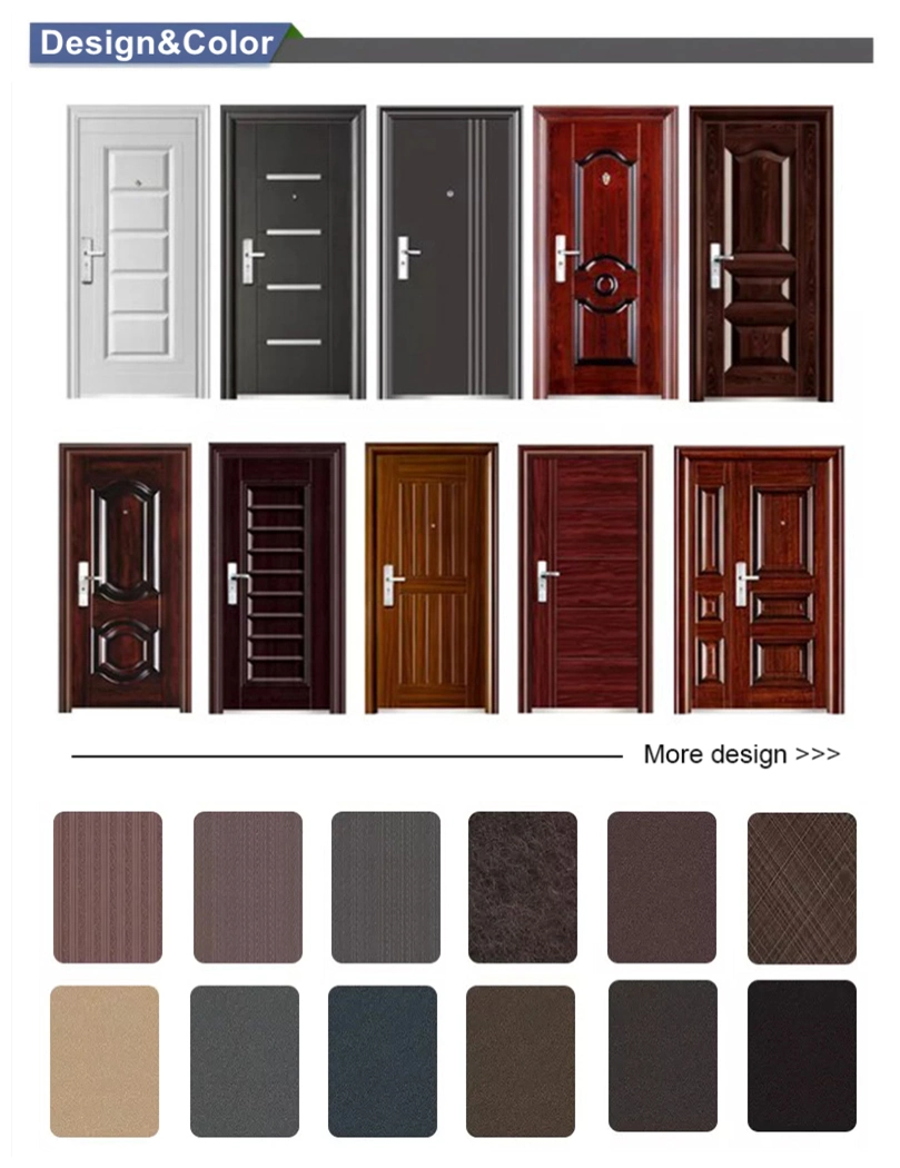 External Entrance Burglar-Proof Steel Door with Factory Price
