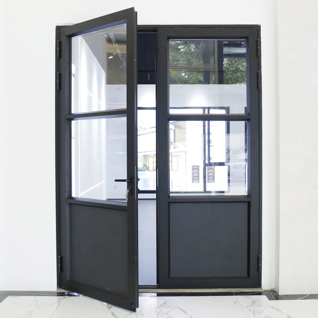 Sixinalu Aluminum Profile Tempered Glass Building Material Internal Custom High-Quality Casement Door