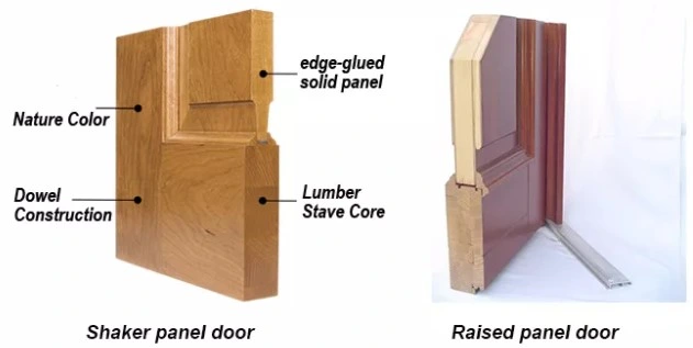Prima Customized Entrance Door Safety Solid Oak Rubber Wood Door