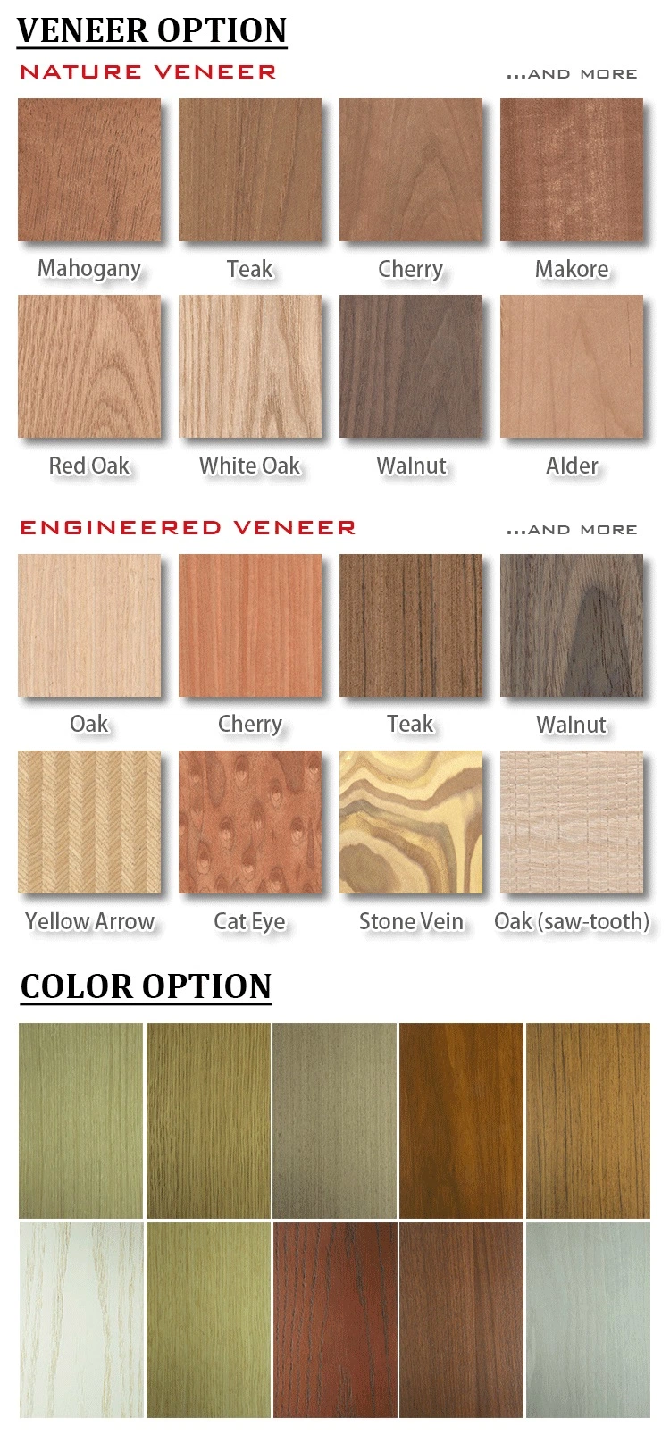 Hollow Core Unfinished White Primed Wood Grain Texture 6 Panel Oak Doors with Raised Moulding