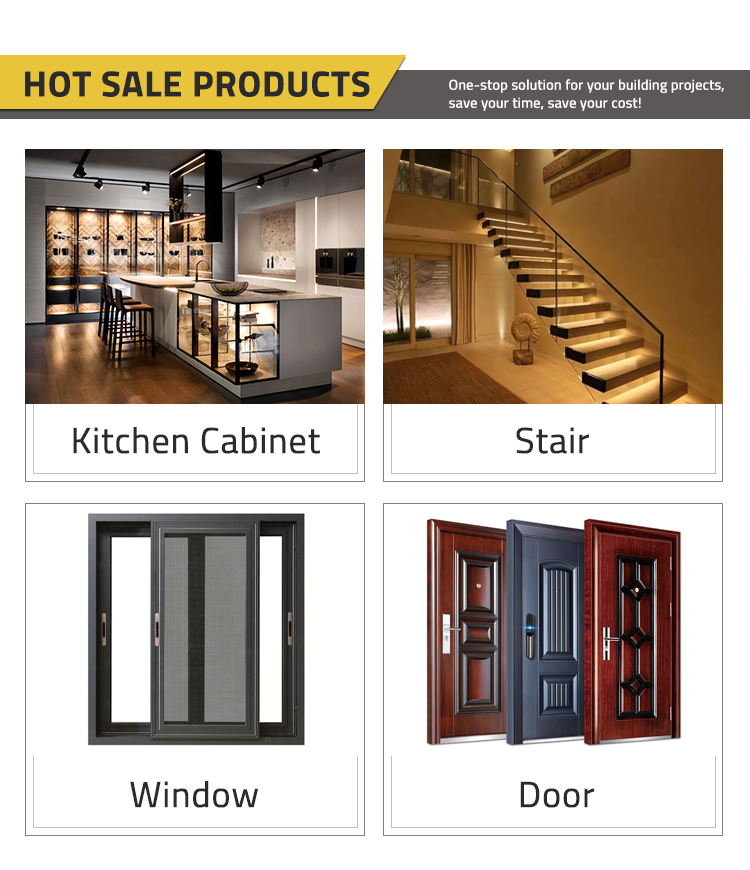 Cbmmart Front Door Exterior Doors External Wooden Glass Entry Door