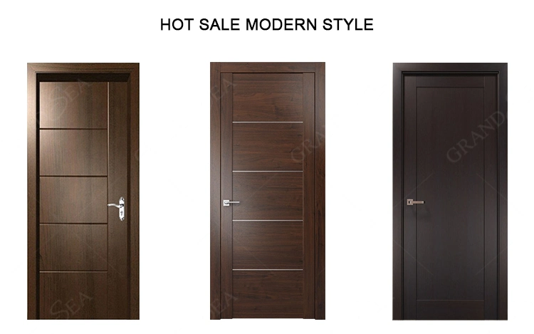 Luxury Custom Black Lacquer Contemporary Single Double House Main Entrance Solid Wood Door Design Front Modern Entry Door