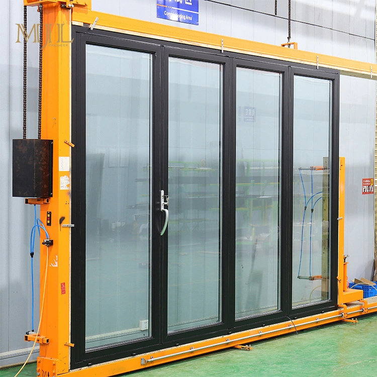 Maximize Space Hurricane Double Glazed Slide and Fold External Multi Bi Folding Door Mosquito Accordion Folding Glass Doors Partition Aluminum Folding Door