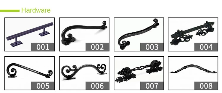 Apartment Wrought Iron Glass Steel Front Door Design