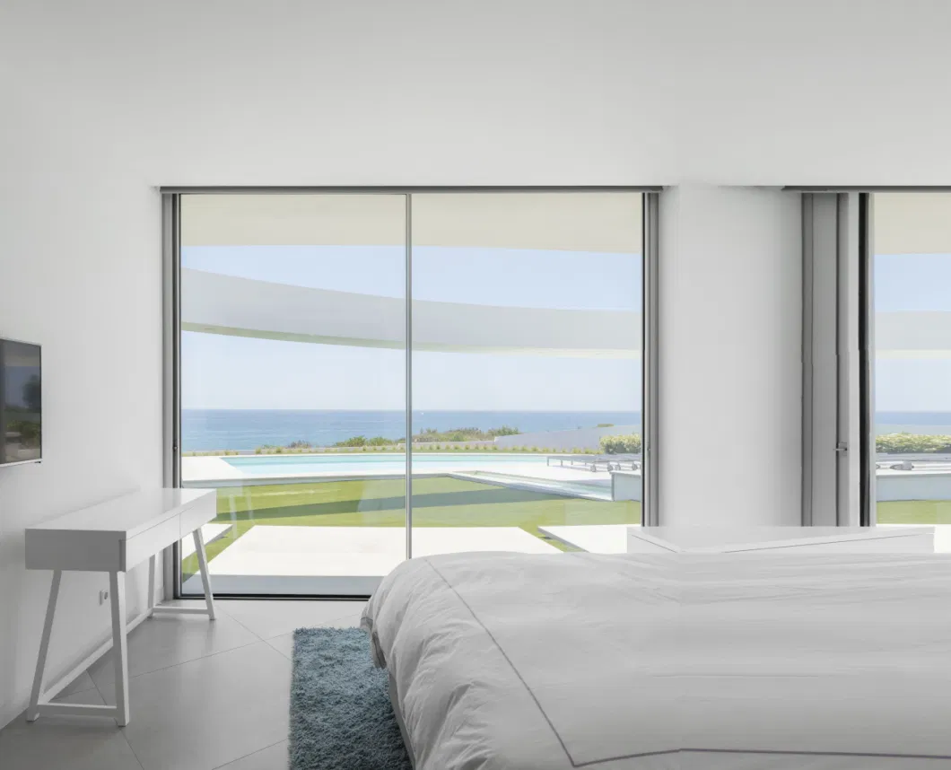 Sound Insulation Minimalist Slim Frame Design Glass Sliding Door Aluminium Window Hurricane Impact Frameless Aluminium Doors for Home System Sliding Door