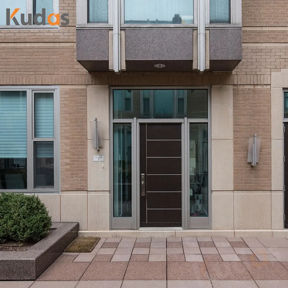 Luxury External Pivot Entry Door Entrance Front Modern Exterior Solid Wooden Door