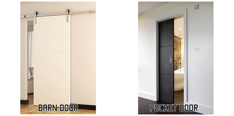 Hollow Core Unfinished White Primed Wood Grain Texture 6 Panel Oak Doors with Raised Moulding