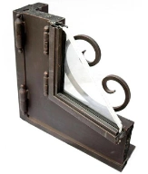 Prima Commercial Wrought Iron Gate External Double Door with Fireproof Perlite