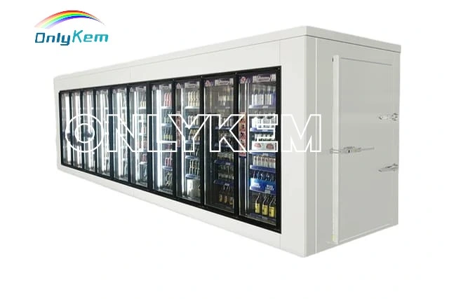 Display Walk in Cooler Room/ Freezer Room Cooler Glass Door
