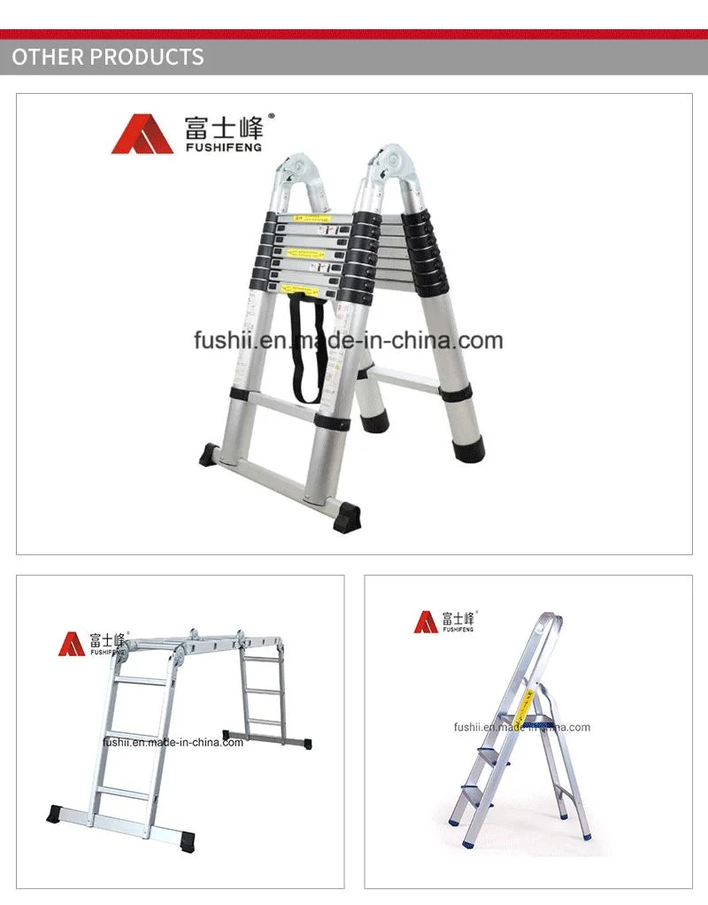 Flared Legs Multipurpose Aluminum Giant Foldable Ladder for Stairs