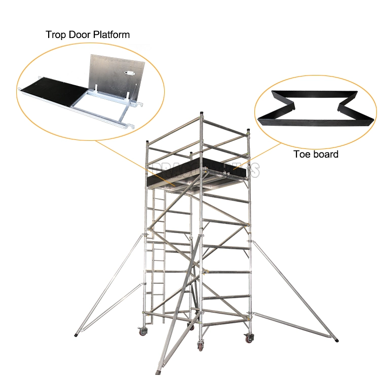 Aluminum Portable Mobile Scaffolding Platform Scaffolding Pipe and Tube 2ND Hand Scaffolding