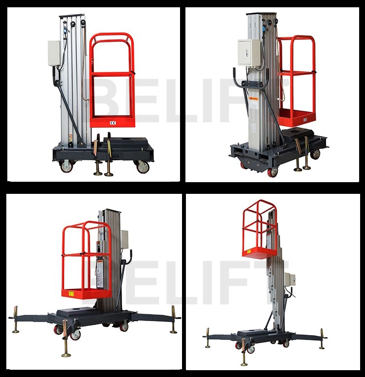 CE Electric Scaffolding Aluminum Man Lift Window Cleaning Equipment