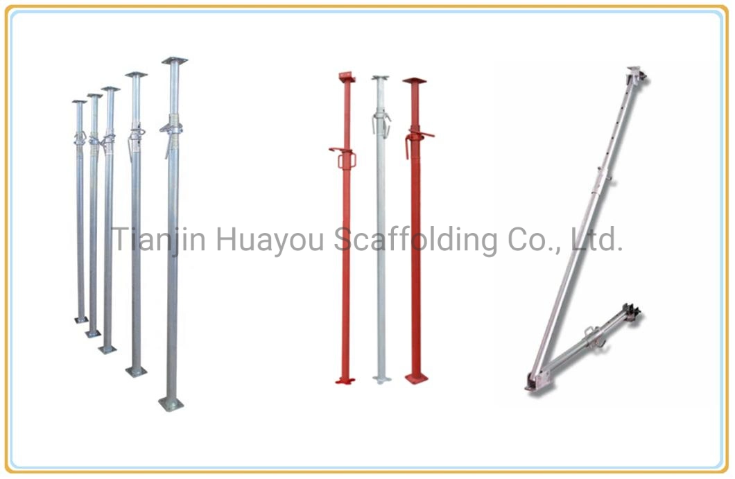 Supplier of China En1065 Building Galvanizd Scaffold Heavy Light Post Formwork Construction Scaffolding Support Shoring Adjustable