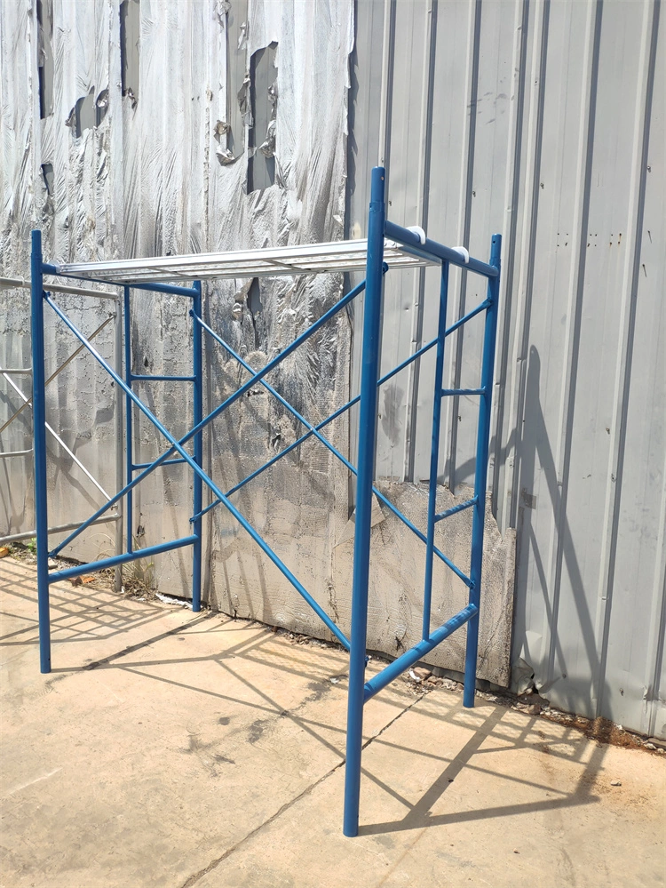 Q235 Galvanized Painted H Frame Ladder Walk Through Scaffolding Andamio for Construction