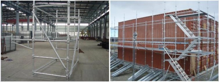 Steel Cuplock Scaffolding for Construction Heavy Load Cuplock Scaffold Pedal Cup Lock Scaffold