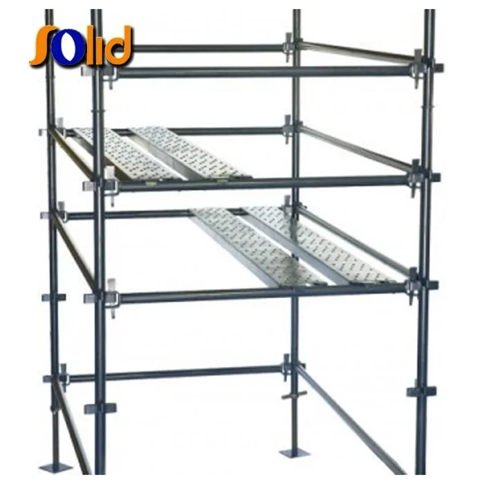 Construction Powder Coated Aluminum Ladder Scaffold Pipe Suspended Folding Scaffolding