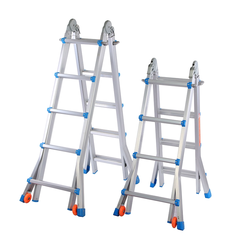 Aluminium Scaffold Step Household Foldable Ladder Working Platform Stairs En131