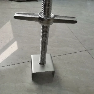 Jack Adjustable Base Scaffolding U Head Jack Adjustable Solid Screw Jack Base