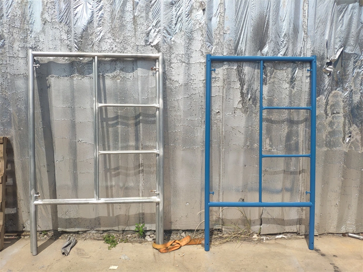 Q235 Galvanized Painted H Frame Ladder Walk Through Scaffolding Andamio for Construction