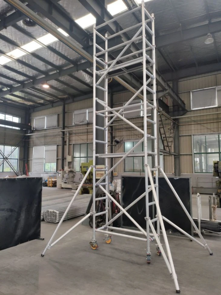 Scaffold Aluminium Mobile Easy with Wheels Aluminium Scaffolding Set Aluminium Scaffold