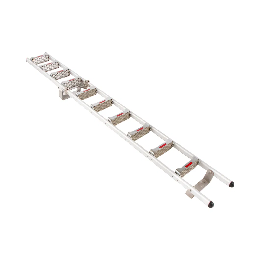 Drawing Aluminum Steel Water Truck Telescopic Ladder