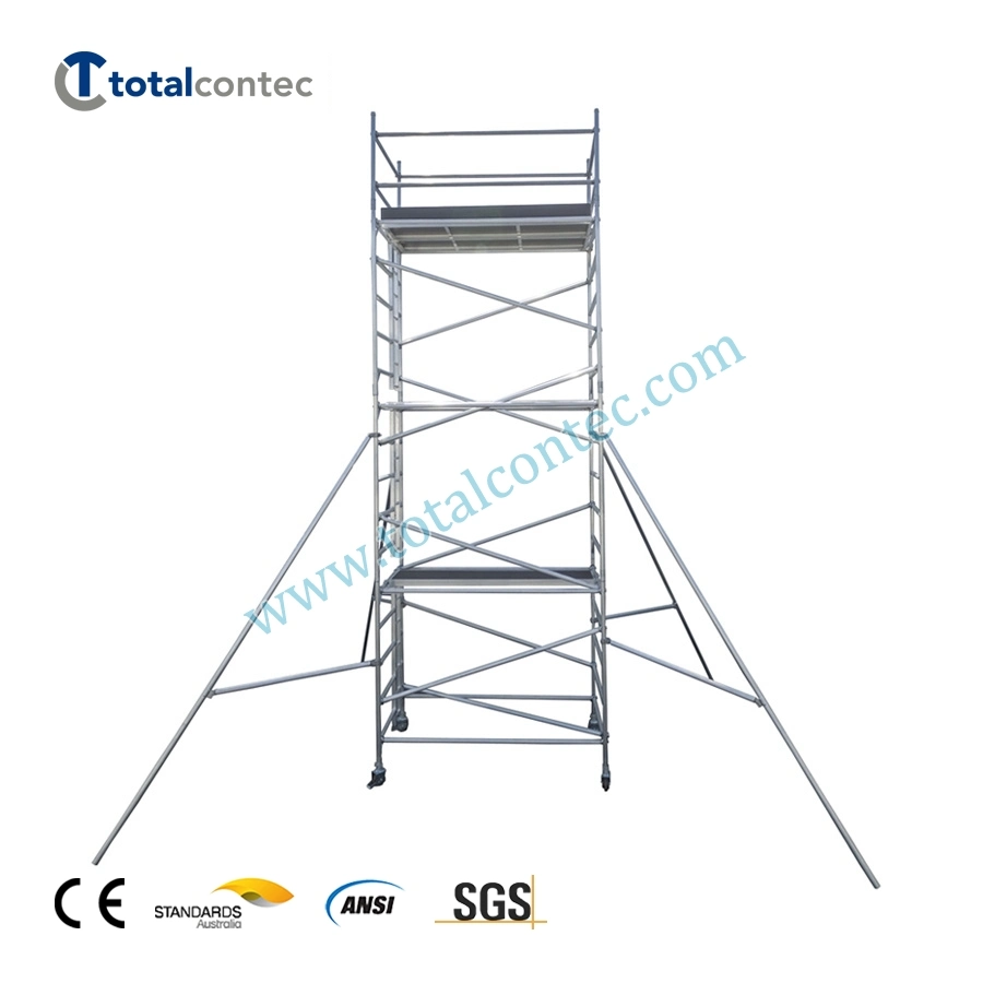 Portable Double/Single Width Aluminum Scaffolding for Maintenance