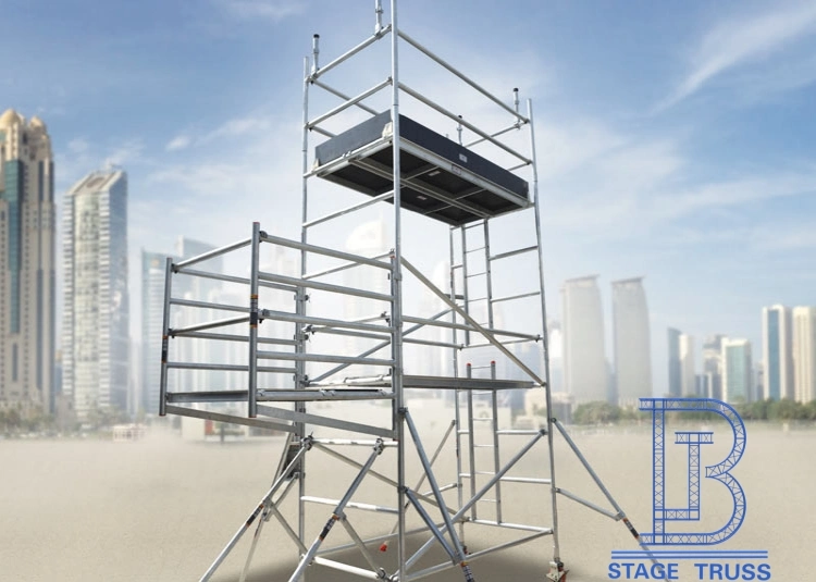 Portable Indoor and Outdoor Mobile Maintenance Platform for Hot Aluminum Construction Scaffolding